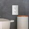 Faith Duplex Straight Blade Receptacle, 5-15R, 15 A, 125V AC, 2 Pole, 3 Wire, Grounded SSRE1-WH-10 - alternate 2